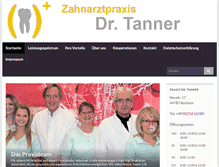 Tablet Screenshot of dr-tanner.de